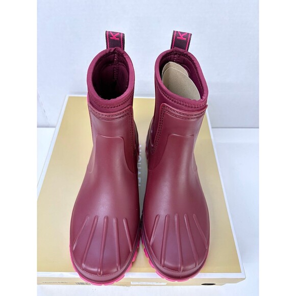Michael Michael Kors Women's Tucker Merlot Pull-On Rain Booties Waterproof Sz 6M - Picture 5 of 6